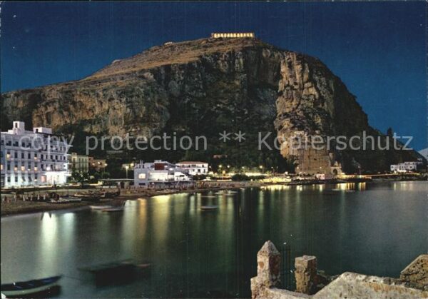 Terracina Strand Monte Giove Nachtaufnahme
