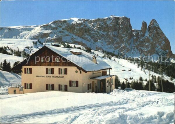 Seiser Alm Dolomiten Pension Zorzi Ristorante Bar Winter
