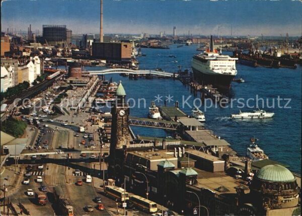 Hamburg Sankt Pauli Landungsbrücken Elbtunnen