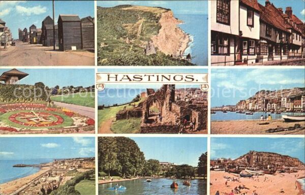 Hastings East Sussex Hafen Küste Altstadt