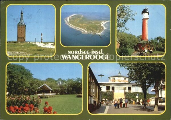 Wangerooge Nordseebad LeuchtturmLuftaufnahme Cafe Ridding Par