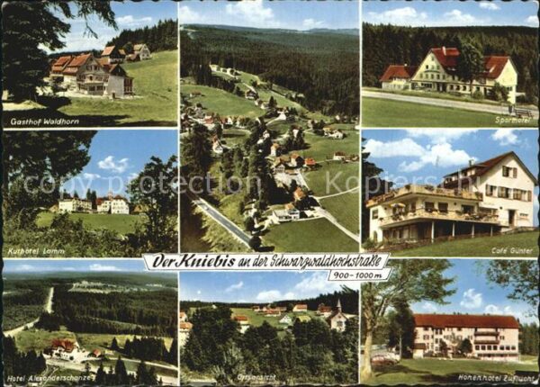 Kniebis Freudenstadt Gasthof Waldhorn Cafe Günter Hotel Alex