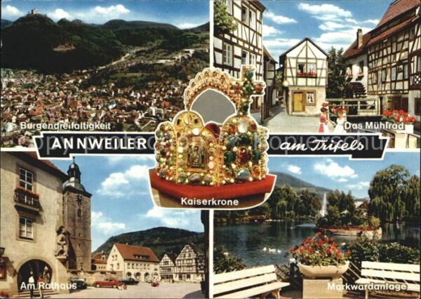 Annweiler Trifels Burgendreifaltigkeit Mühlrad Rathaus Ma