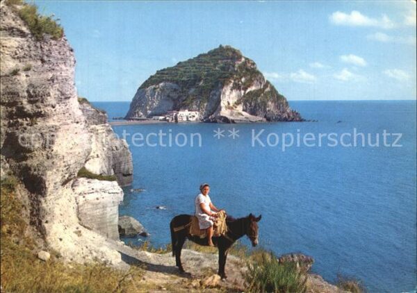 Sant Angelo Ischia Panorama Eselreiterin