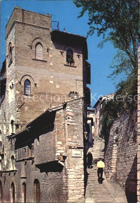 Assisi Umbria Charakteristische Gasse