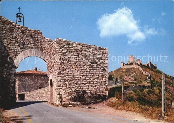 Assisi Umbria Porta Perlici Rocca Maggiore