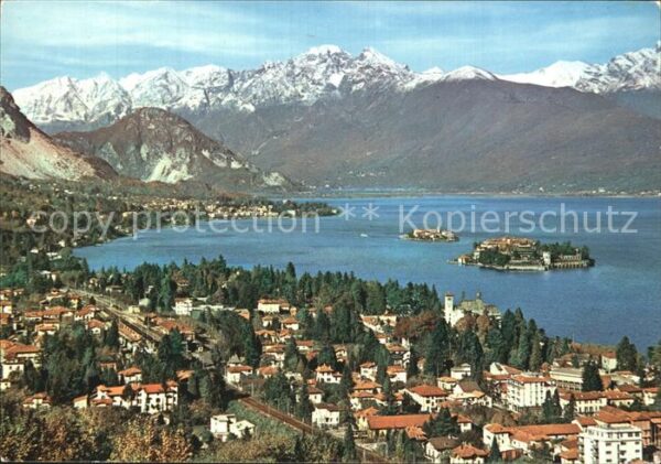 Stresa Lago Maggiore Panorama Luftaufnahme