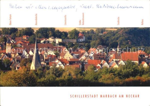 Marbach Neckar Schillerstadt Alexanderkirche Stadtkirc