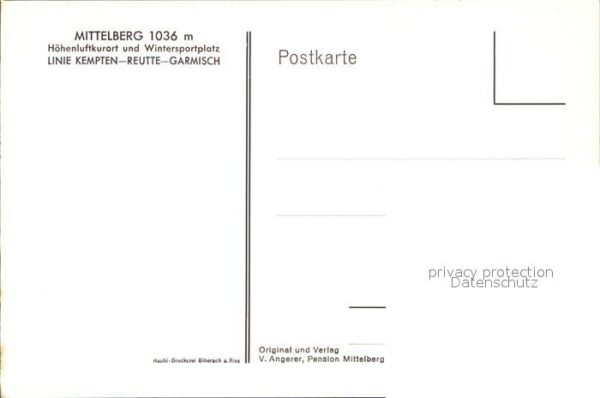 Mittelberg Oy Künstlerkarte Winterportplatz Höhenluft – Bild 2