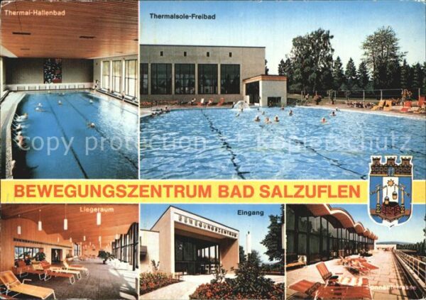 Salzuflen Bad Liegeraum Thermal Schwimmbad Freibad So