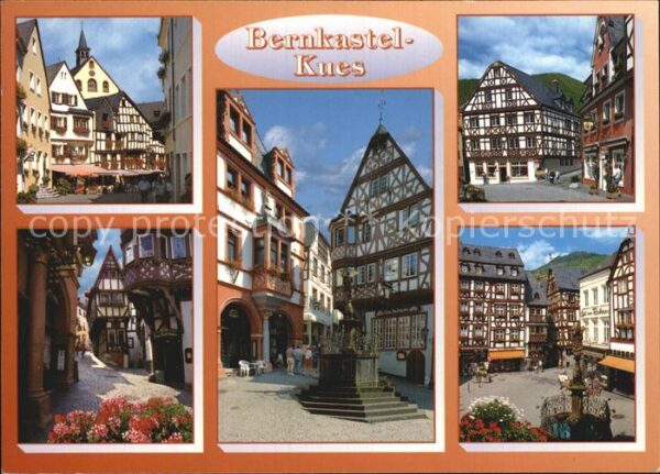Bernkastel-Kues Weinort Fachwerk Brunnen