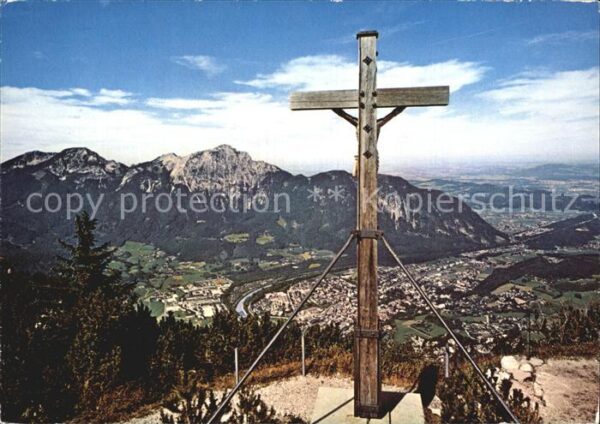 Reichenhall Bad Gipfelkreuz Predigtstuhl Hochstaufen Zw