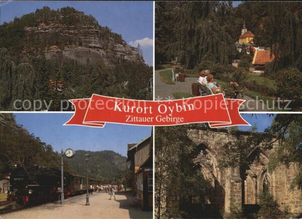 Oybin Zittauer Gebirge Bahnhof Dampflok