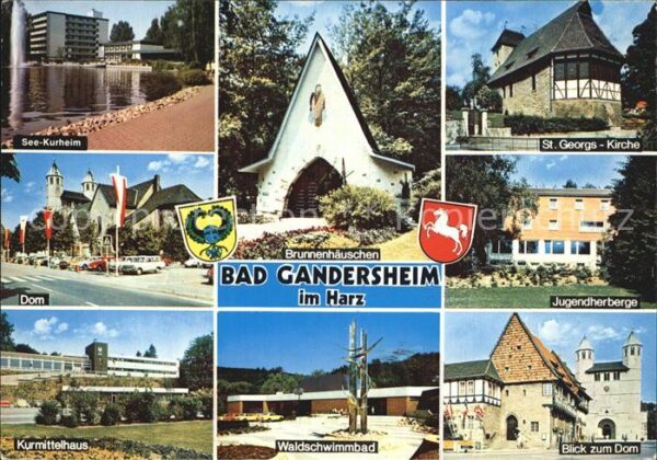 Bad Gandersheim Brunnenhäuschen Dom Seekurheim Jugendhe
