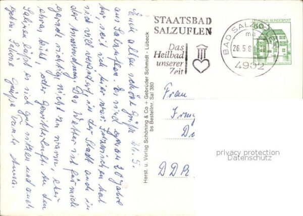 Salzuflen Bad Staatsbad Kurklinik – Bild 2