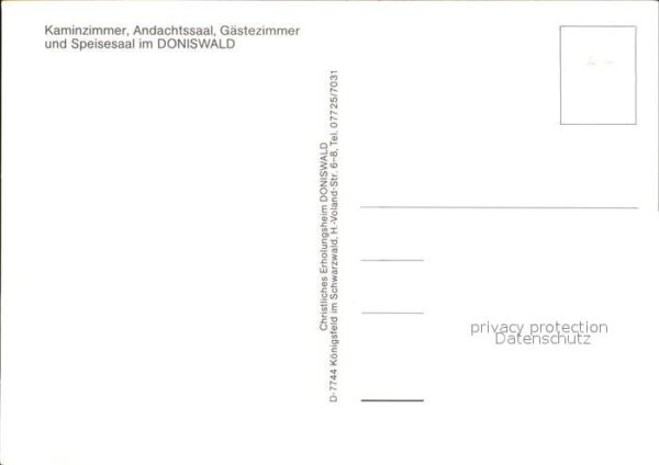 Koenigsfeld Schwarzwald Christliches Erholungsheim Doniswald – Bild 2