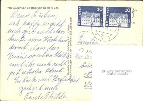 Saeckingen Rhein Luftaufnahme – Bild 2