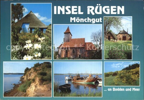 Moenchgut Ruegen Kliffküste Hafen Bodden