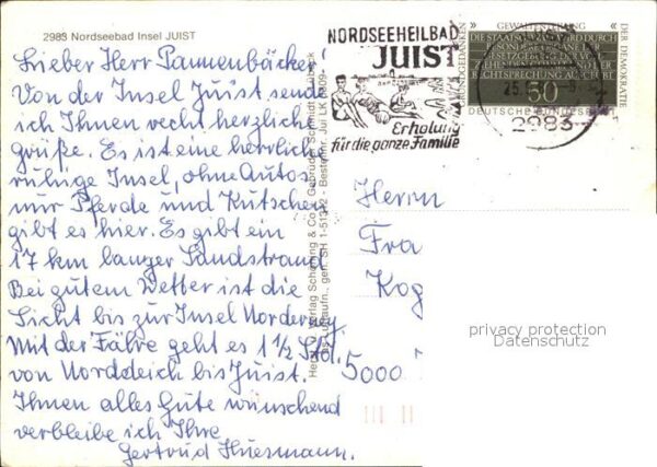 Juist Nordseebad Fliegeraufnahme Insel – Bild 2