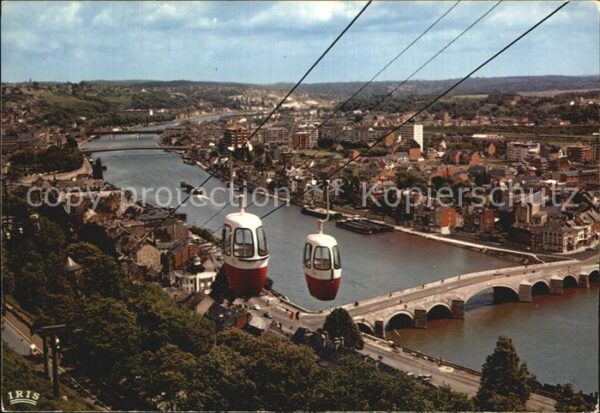 Namur Wallonie La Meuse et le telepherique