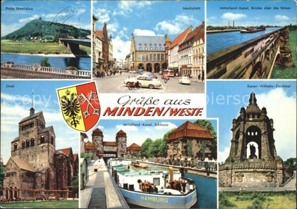 Minden Westfalen Porta Westfalica Mittelland-Kanal Weser