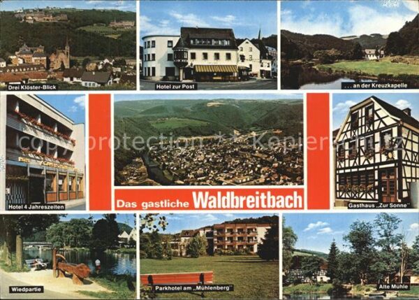 Waldbreitbach Wied Hotel zur Post Kreuzkapelle Wied Parkho