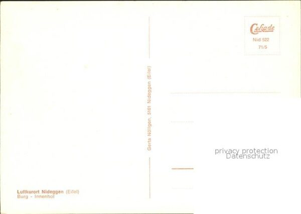 Nideggen Eifel Burg Innenhof – Bild 2
