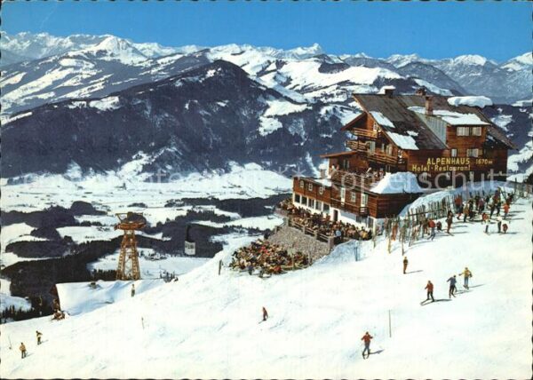 Kitzbuehel Tirol Alpenhaus und Hornbahn