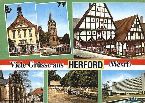 Herford Bruderstrasse Münsterkirche Tierpark