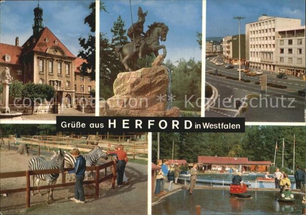 Herford Rathaus Wittekind-Denkmal Berliner-Plat