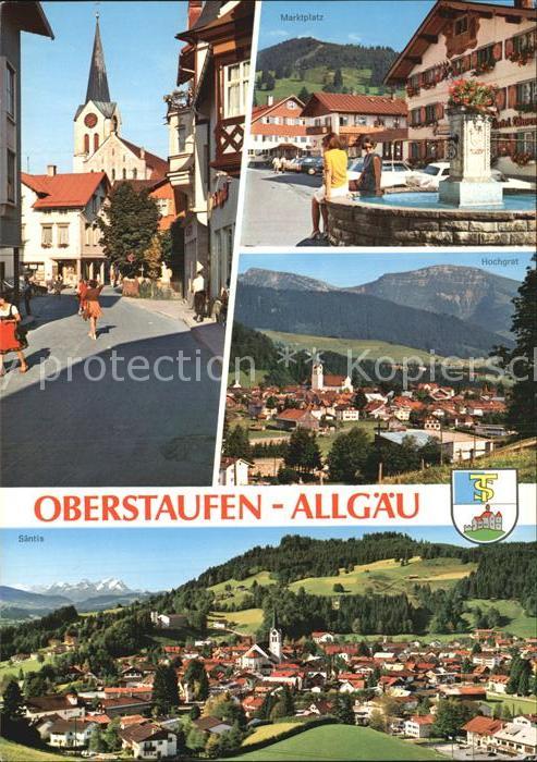Oberstaufen Marktplatz Hochgrat Fliegeraufnahme