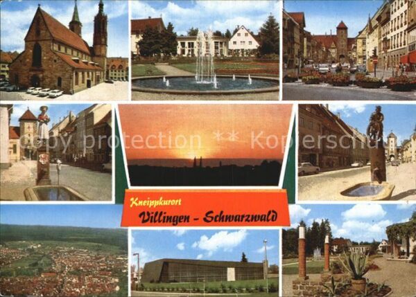 Villingen-Schwenningen Ortspartien Kirche Fliegeraufnahme