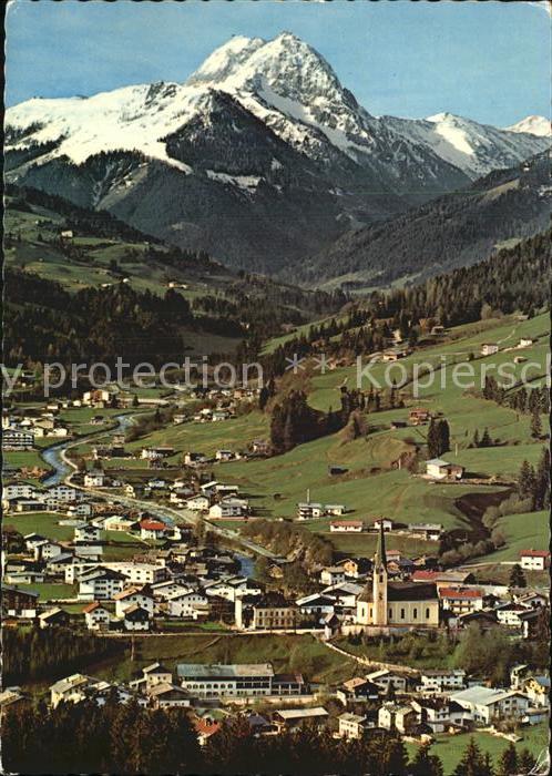 Kirchberg Tirol Fliegeraufnahme mit Rettenstein