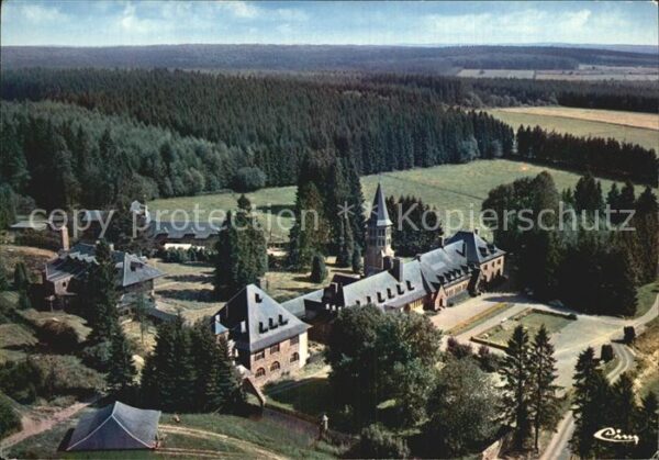 Saint Hubert Wallonie Fliegeraufnahme Monastere Notre Dame