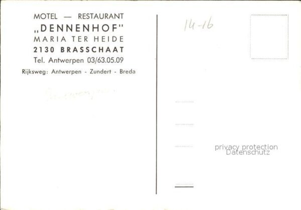 Brasschaat Motel Restaurant Dennenhof – Bild 2