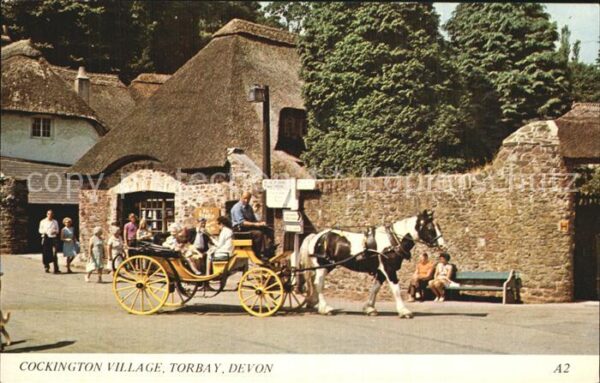 Torbay Devon Cockington Village Pferdekutsche