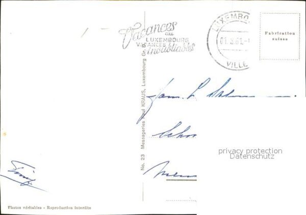 LUXEMBOURG  Luxemburg La Chaire Dent-Creuse Tour-Jakob – Bild 2