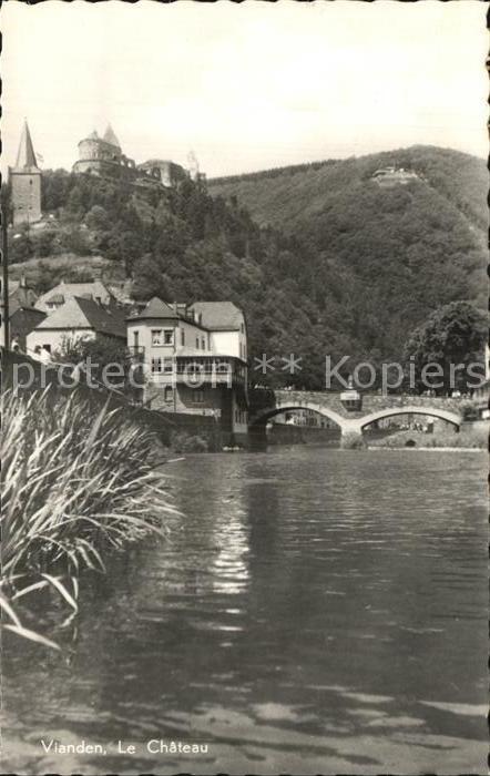 Vianden Brückenpartie mit Schloß