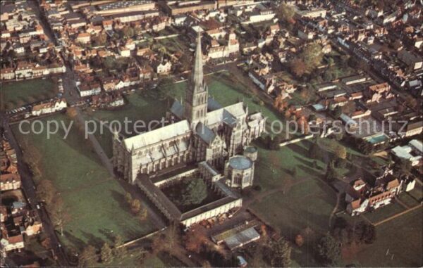 Salisbury Wiltshire Fliegeraufnahme Cathedral