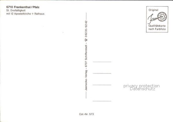 Frankenthal Pfalz St. Dreifaltigkeit – Bild 2