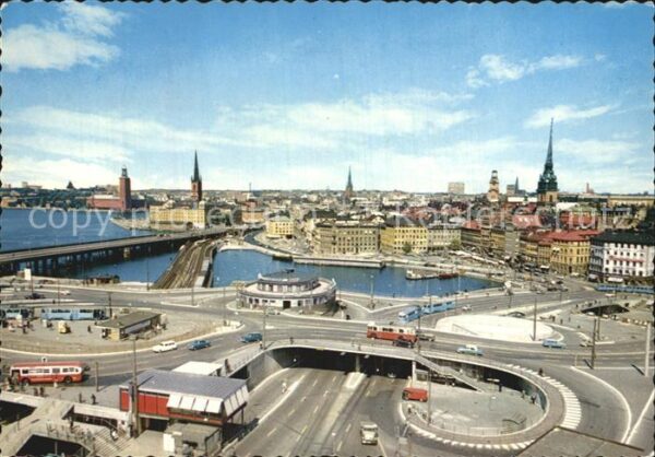 Stockholm Old Town andt Trafic Circus
