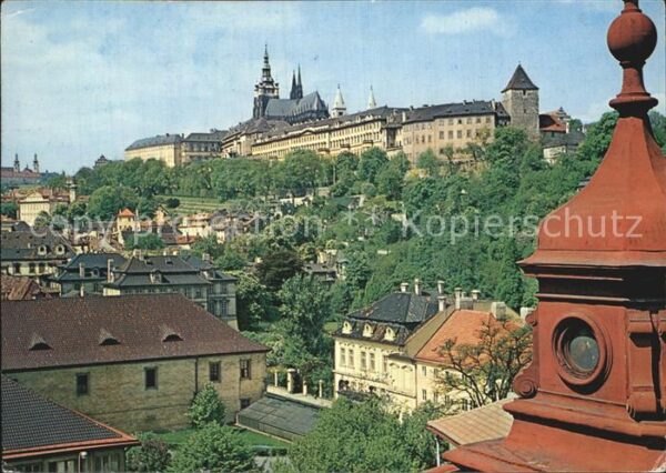 Praha Prahy Prague Burg und die Kleinseite