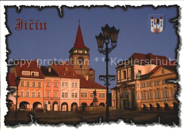 Jicin Platz mit Kirche