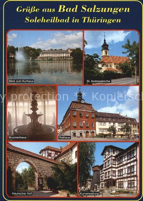 Bad Salzungen Soleheilbad Kurhaus Rathaus Haunscher-H