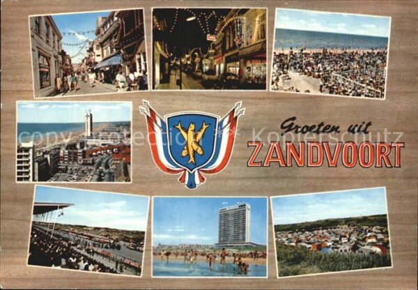 Zandvoort Holland Strand Fliegeraufnahme