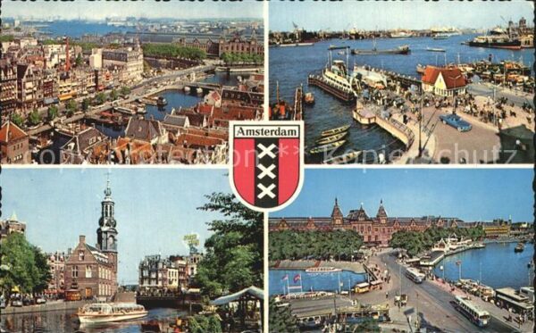 Amsterdam Niederlande Fliegeraufnahme Hafen