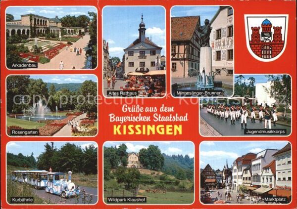Bad Kissingen Arkadenbau Kurbähnle Wildpark-Klaushof