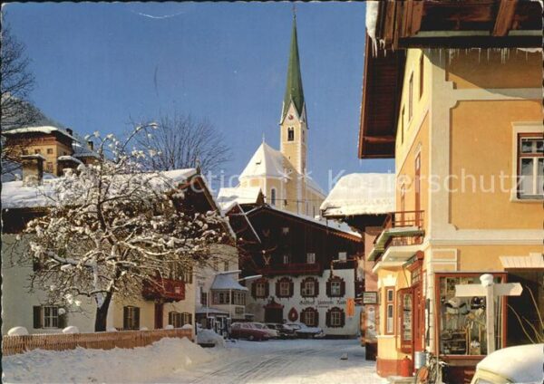 Kirchberg Tirol Ortspartie im Winter