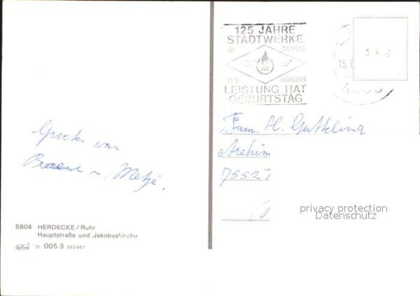 Herdecke Ruhr Hauptstrasse und Jakobuskirche – Bild 2