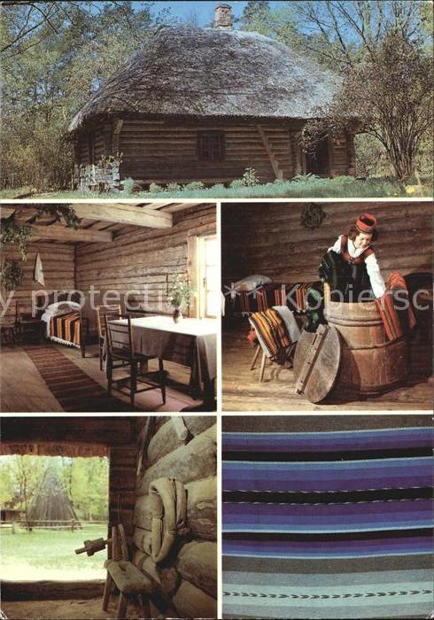 Lettland Latvia Bauernhaus Tracht